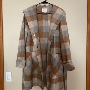 Target “A New Day” Plaid Belted Jacket with Hood